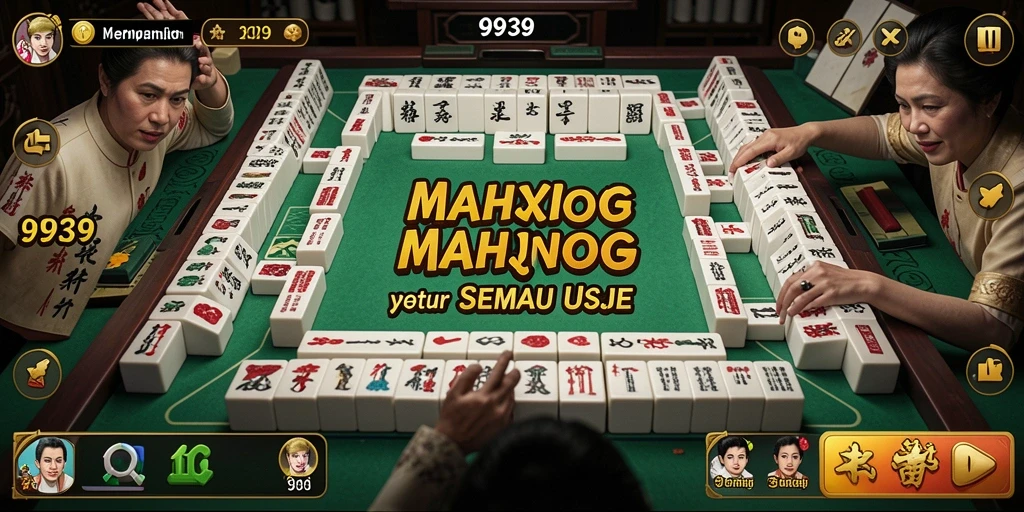 Screenshot gameplay Mahjong yang menarik di 9939.
