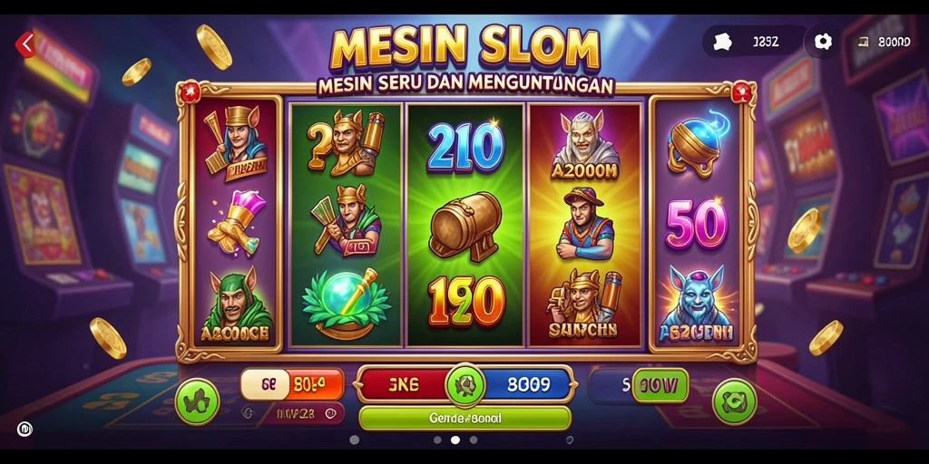 Tampilan permainan A200M yang seru dan menarik saat berputar.