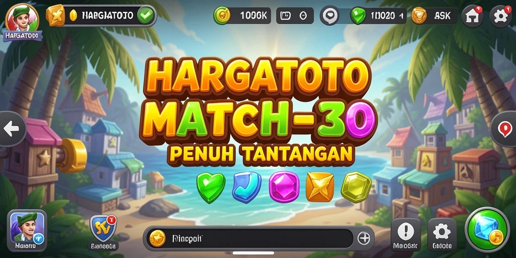 Tampilan gameplay menarik dari HARGATOTO yang menampilkan kombinasi warna.