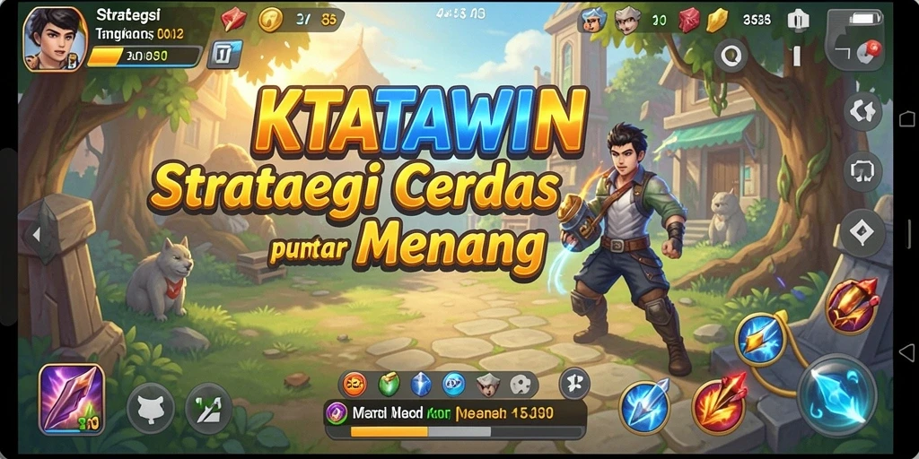 Screenshot KATAWIN menampilkan intensnya pertempuran dan strategi yang diterapkan.