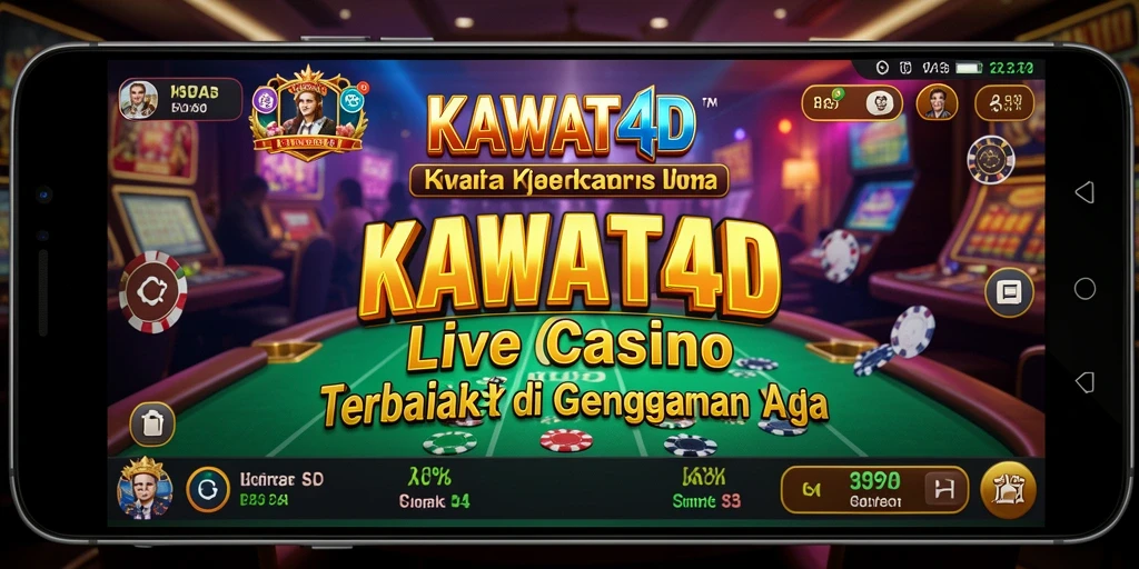 Screenshot gameplay menarik dari KAWAT4D yang menampilkan suasana kasino.