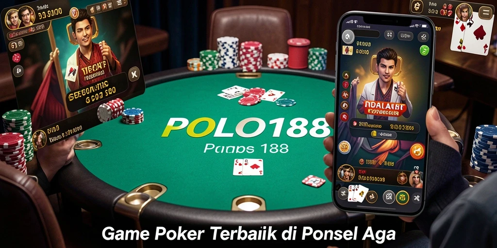 Screenshot utama POLO188 menampilkan gameplay poker yang menegangkan.