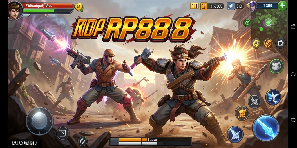 Tampilan gameplay menarik dari RP888 yang menggambarkan aksi seru.