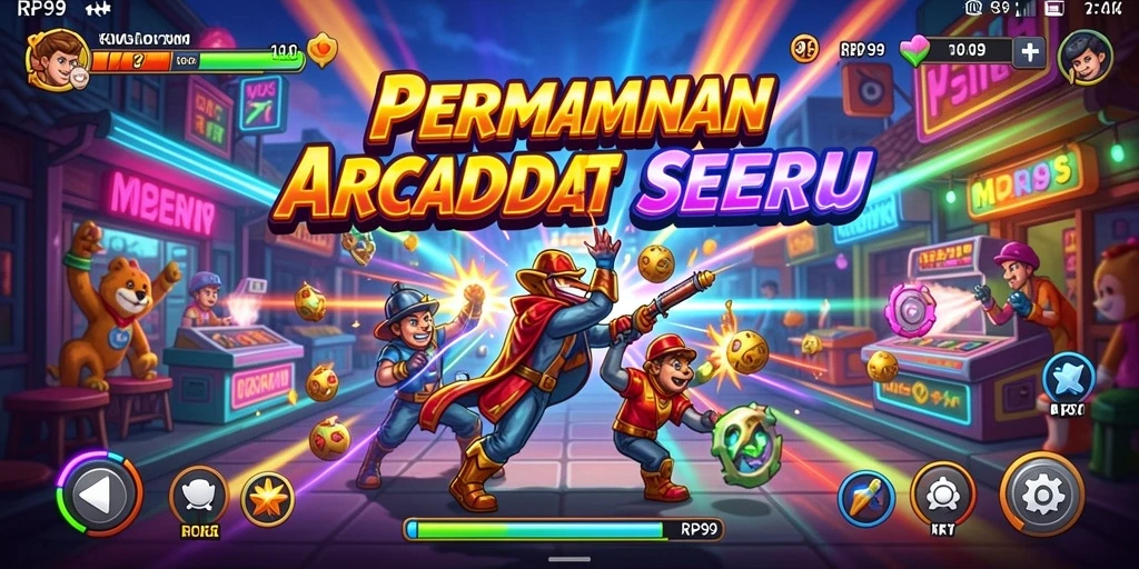 Screenshot utama gameplay seru RP99 dalam kategori Arcade.